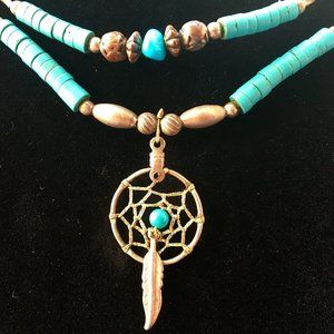 Necklace Vintage Dream Catcher Native American